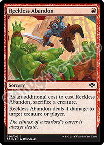 20 / 81 Reckless Abandon comune (EN) -NEAR MINT-