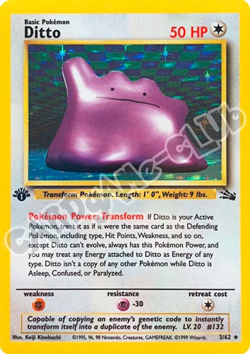 03 / 62 Ditto rara foil 1st edition (EN) -NEAR MINT-