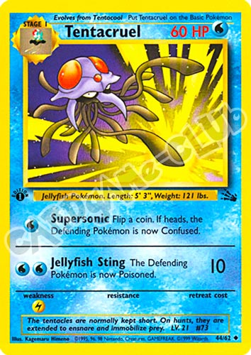 44 / 62 Tentacruel non comune 1st edition (EN) -NEAR MINT-