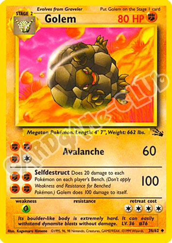 36 / 62 Golem non comune unlimited (EN) -NEAR MINT-