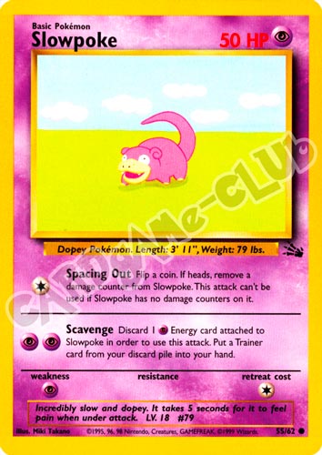 55 / 62 Slowpoke comune unlimited (EN) -NEAR MINT-