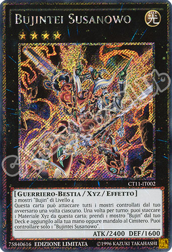 CT11-IT002 Bujintei Susanowo rara segreta platinum Edizione Limitata (IT) -NEAR MINT-