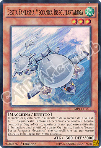 MP14-IT001 Bestia Fantasma Meccanica Inseguitartaruga super rara 1a Edizione (IT) -NEAR MINT-