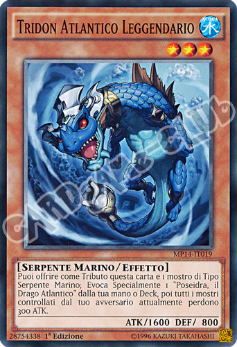 MP14-IT019 Tridon Atlantico Leggendario comune 1a Edizione (IT) -NEAR MINT-