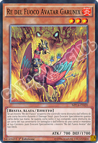 MP14-IT020 Re del Fuoco Avatar Garunix comune 1a Edizione (IT) -NEAR MINT-