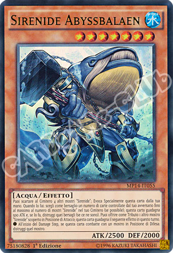 MP14-IT055 Sirenide Abyssbalaen ultra rara 1a Edizione (IT) -NEAR MINT-