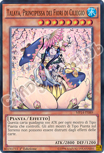 MP14-IT089 Talaya, Principessa dei Fiori di Ciliegio super rara 1a Edizione (IT) -NEAR MINT-