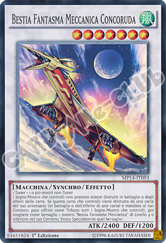 MP14-IT093 Bestia Fantasma Meccanica Concoruda super rara 1a Edizione (IT) -NEAR MINT-