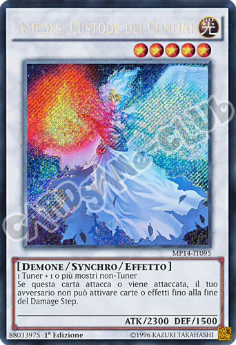 MP14-IT095 Amedes, Custode dei Confini rara segreta 1a Edizione (IT) -NEAR MINT-