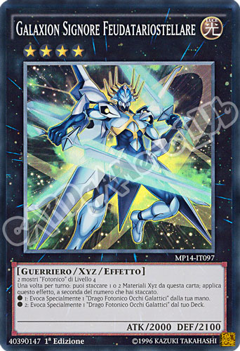MP14-IT097 Galaxion Signore Feudatariostellare super rara 1a Edizione (IT) -NEAR MINT-
