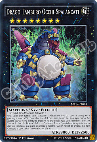 MP14-IT098 Drago Tamburo Occhi-Spalancati comune 1a Edizione (IT) -NEAR MINT-