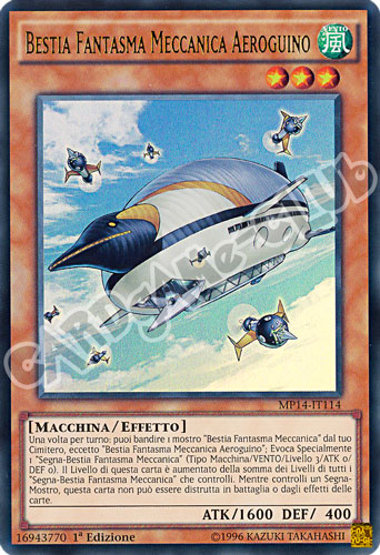 MP14-IT114 Bestia Fantasma Meccanica Aeroguino ultra rara 1a Edizione (IT) -NEAR MINT-