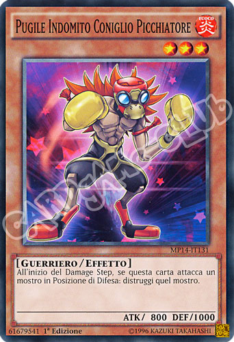 MP14-IT131 Pugile Indomito Coniglio Picchiatore comune 1a Edizione (IT) -NEAR MINT-