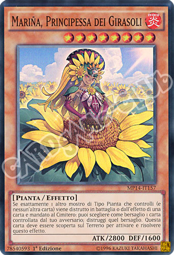 MP14-IT157 Marina, Principessa dei Girasoli super rara 1a Edizione (IT) -NEAR MINT-