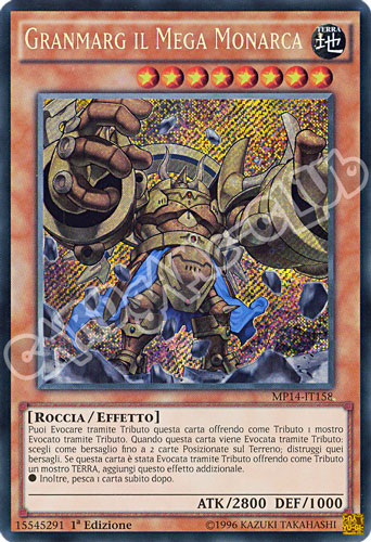 MP14-IT158 Granmarg il Mega Monarca rara segreta 1a Edizione (IT) -NEAR MINT-