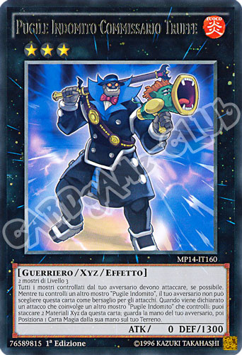 MP14-IT160 Pugile Indomito Commissario Truffe rara 1a Edizione (IT) -NEAR MINT-