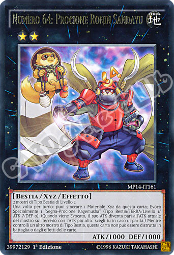 MP14-IT161 Numero 64: Procione Ronin Sandayu rara 1a Edizione (IT) -NEAR MINT-
