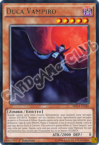 MP14-IT180 Duca Vampiro rara 1a Edizione (IT) -NEAR MINT-