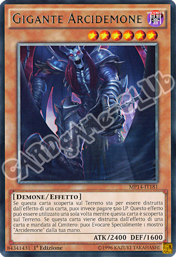 MP14-IT181 Gigante Arcidemone rara 1a Edizione (IT) -NEAR MINT-