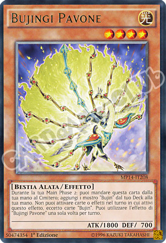 MP14-IT208 Bujingi Pavone rara 1a Edizione (IT) -NEAR MINT-