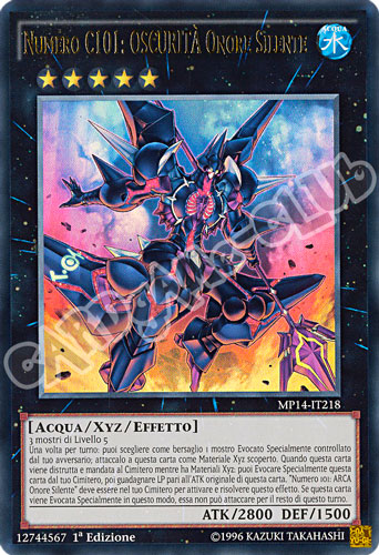 MP14-IT218 Numero C101: OSCURITA' Onore Silente ultra rara 1a Edizione (IT) -NEAR MINT-