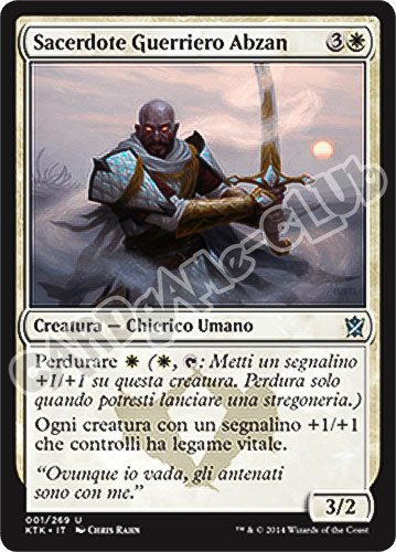 001 / 269 Sacerdote Guerriero Abzan non comune (IT) -NEAR MINT-