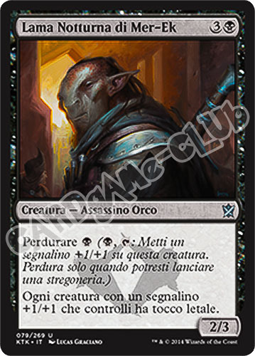 079 / 269 Lama Notturna di Mer-Ek non comune (IT) -NEAR MINT-