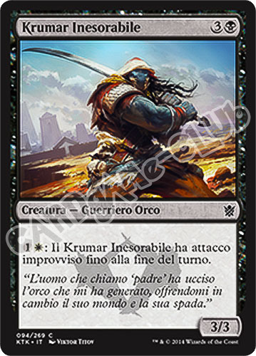 094 / 269 Krumar Inesorabile comune (IT) -NEAR MINT-