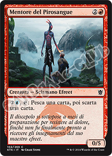 102 / 269 Mentore del Pirosangue comune (IT) -NEAR MINT-