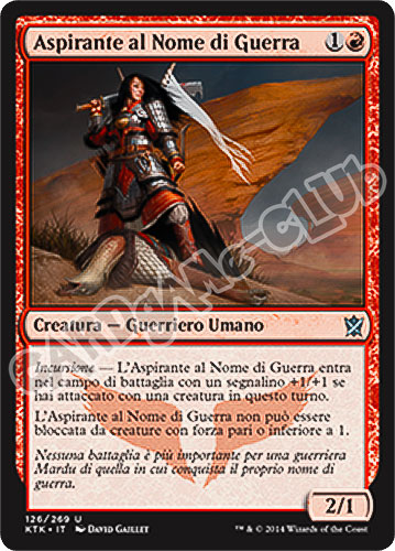 126 / 269 Aspirante al Nome di Guerra non comune (IT) -NEAR MINT-