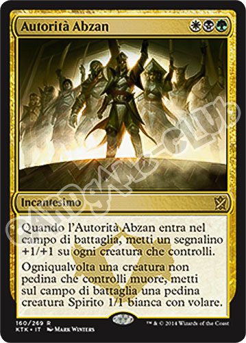 160 / 269 Autorita' Abzan rara (IT) -NEAR MINT-