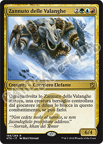 166 / 269 Zannuto delle Valanghe rara (IT) -NEAR MINT-