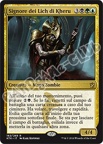 182 / 269 Signore dei Lich di Kheru rara (IT) -NEAR MINT-