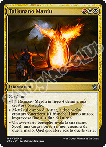 186 / 269 Talismano Mardu non comune (IT) -NEAR MINT-