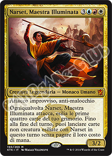 190 / 269 Narset, Maestra Illuminata rara mitica (IT) -NEAR MINT-