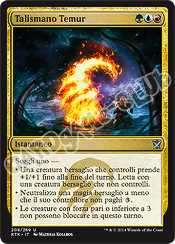 208 / 269 Talismano Temur non comune (IT) -NEAR MINT-
