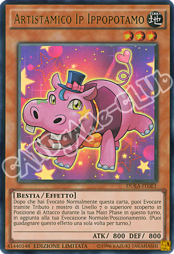 DUEA-ITDE1 Artistamico Ip Ippopotamo ultra rara Edizione Limitata (IT) -NEAR MINT-