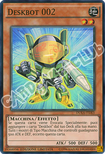 DUEA-ITDE5 Deskbot 002 super rara Edizione Limitata (IT) -NEAR MINT-