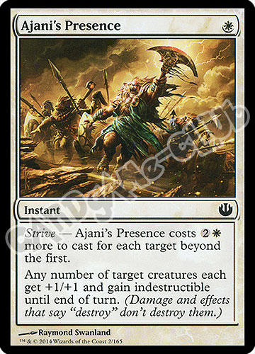 002 / 165 Ajani's Presence comune (EN) -NEAR MINT-