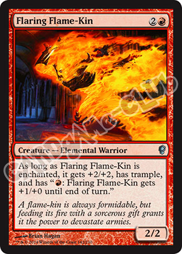 142 / 210 Flaring Flame-Kin non comune (EN) -NEAR MINT-
