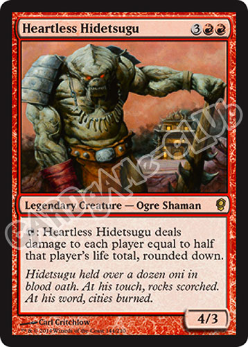 144 / 210 Heartless Hidetsugu rara (EN) -NEAR MINT-