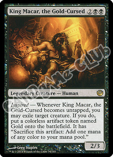 074 / 165 King Macar, the Gold-Cursed rara (EN) -NEAR MINT-