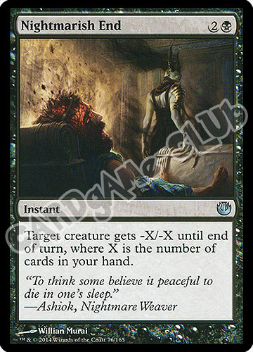 076 / 165 Nightmarish End non comune (EN) -NEAR MINT-