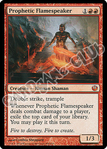 106 / 165 Prophetic Flamespeaker rara mitica (EN) -NEAR MINT-