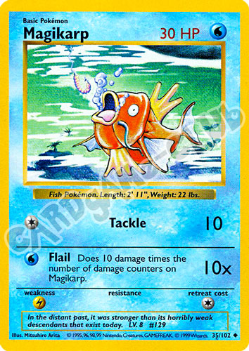 035 / 102 Magikarp non comune unlimited (EN) -NEAR MINT-