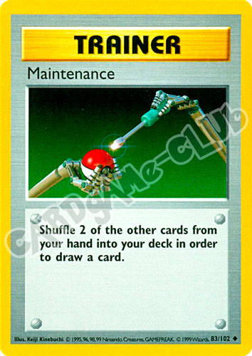 083 / 102 Maintenance non comune unlimited (EN) -NEAR MINT-