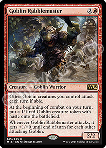 145 / 269 Goblin Rabblemaster rara (EN) -NEAR MINT-