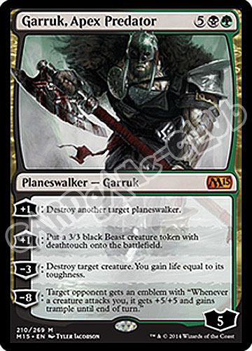 210 / 269 Garruk, Apex Predator rara mitica (EN) -NEAR MINT-