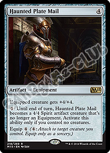 218 / 269 Haunted Plate Mail rara (EN) -NEAR MINT-