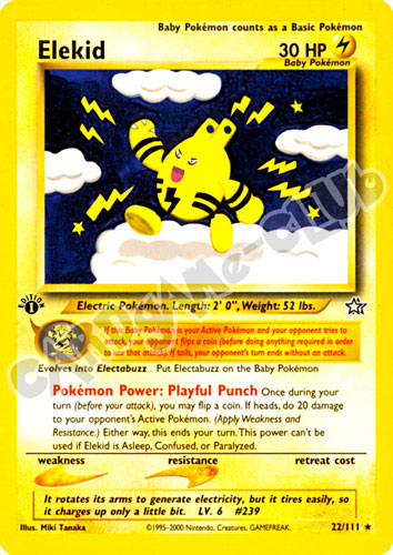 022 / 111 Elekid rara 1st edition (EN) -NEAR MINT-